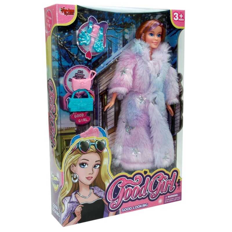 29 Cm Aksesuarlı Kürklü Oyuncak Moda Bebek