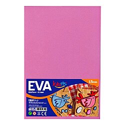 50x70 cm EVA Tabaka 10’lu Pembe EVA Sünger Levha Hobi El İşi Okul ve Etkinlik Malzemesi - Kika