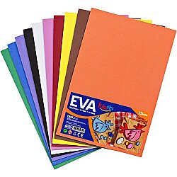 50x70 Eva Tabaka 10'lu-Karışık Renk - Kika