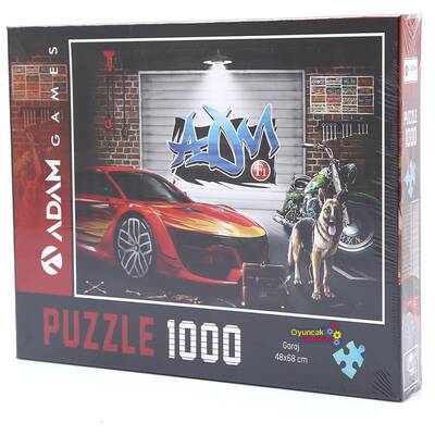 Adam Games Puzzle 1000 Parça Garaj - 1