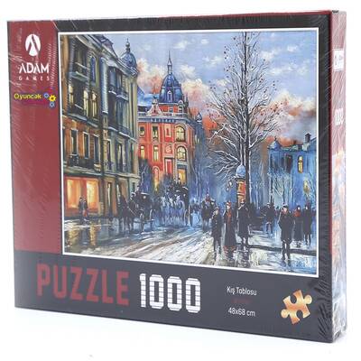 Adam Games Puzzle 1000 Parça Kış Tablosu - 1