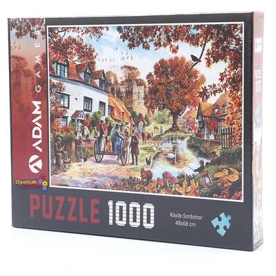 Adam Games Puzzle 1000 Parça Köyde Sonbahar - 1