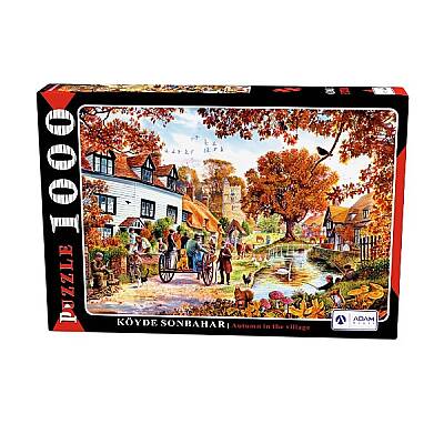 Adam Games Puzzle 1000 Parça Köyde Sonbahar - 1