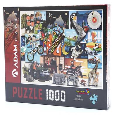 Adam Games Puzzle 1000 Parça Yaşam - 1