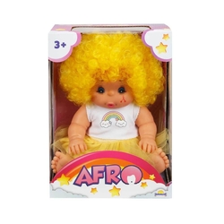 Afro Oyuncak Bebek Renkli Kıvırcık Saçlı 23 cm - 8