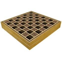 Ahşap Santranç Takımı Vip Ahşap Lüx Satranç Gold Sandık Kutulu - 2