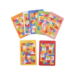 Ahşap Tetris Oyun Blokları 6mm - 2