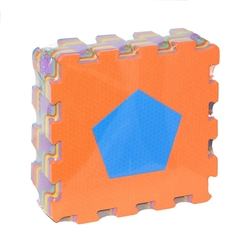 Akar Eco Eva Puzzle Oyun Karosu Oyun Matı Geometrik Şekiller 33x33 Cm 10 mm - 1