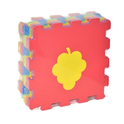 Akar Eco Eva Puzzle Oyun Karosu Oyun Matı Meyva Sebzeler 33x33 Cm 10 mm - Akar Oyuncak
