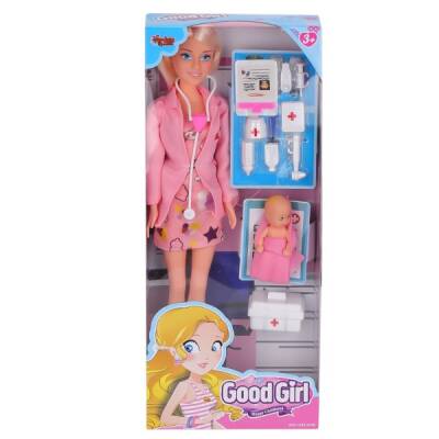 Aksesuarlı Oyuncak Doktor Bebek 29 Cm - 2