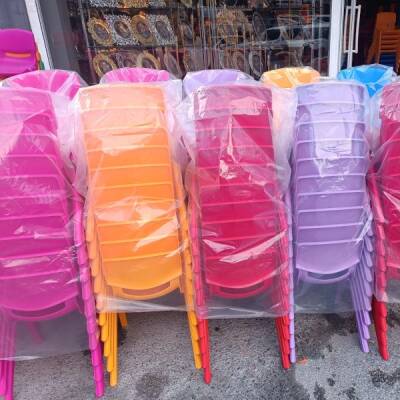 Anaokulu Plastik Sandalye 35 Cm Dayanıklı Hafif ve Renkli Çocuk Sandalyesi - 2