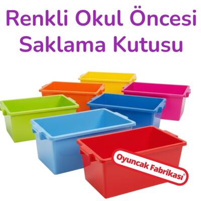 Anaokulu ve Kreş Tipi Plastik Oyuncak Saklama Kutusu-Kapaksız Çekmece Modeli - 1
