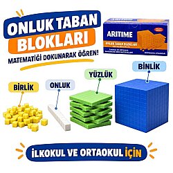 Aritime Onluk Taban Blokları Birlik Onluk Yüzlük Matematik Eğitim Materyali - Oem