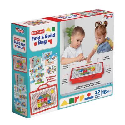 Arkadaşım Bul ve Yap Çantalı Set – 32 Parça Şekil + 10 Farklı Resim - 2