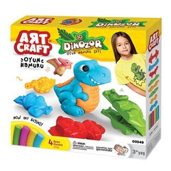 Art Craft 3D Dinozor Oyun Hamuru Seti - Art Craft