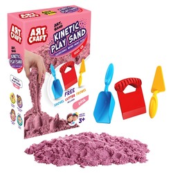 Art Craft Ard Sand Pembe Kinetik Oyun Kumu 1000 Gr - Art Craft