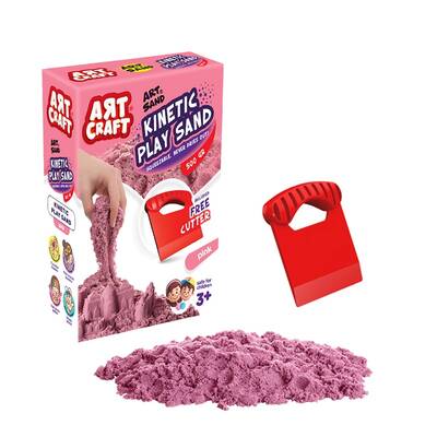 Art Craft Art Sand Pembe Kinetik Oyun Kumu 500 Gr - 1