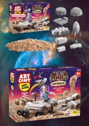 Art Craft Görevimiz Uzay Mars Kurumayan Kinetik Kum Oyun Seti 750 gr - Art Craft
