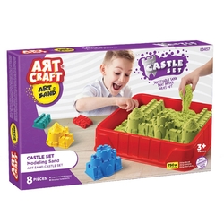Art Craft Kale Seti Kinetik Kurumayan Oyun Kumu 8 Parça 750 Gr - Art Craft
