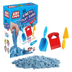 Art Craft Kurumayan Kinetik Oyun Kumu Mavi 1000 Gr - Art Craft