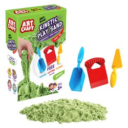 Art Craft Kurumayan Kinetik Oyun Kumu Yeşil 1000 Gr - Art Craft