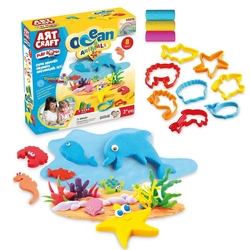 Art Craft Okyanus Hayvanları Seti Oyun Hamuru 150 gr - Art Craft