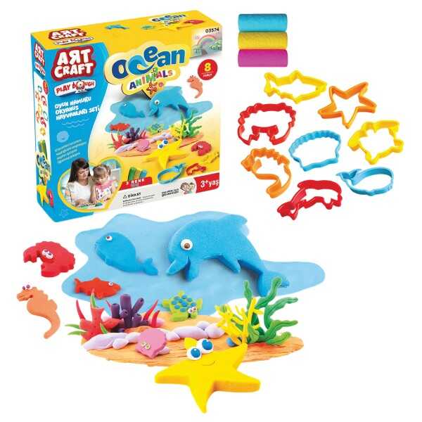 Art Craft Okyanus Hayvanları Seti Oyun Hamuru 150 gr