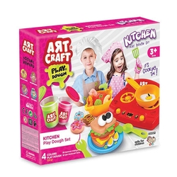 Art Craft Oyuncak Mutfak Ocaklı Oyun Hamuru Seti 12 Parça - Art Craft