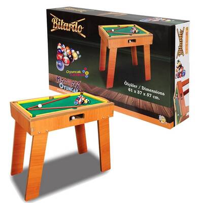 Ayaklı Ahşap Bilardo Oyun Seti 61 x 37 x 57 cm - 2