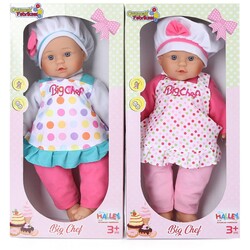Baby Big Chef Konuşan Oyuncak Bez Bebek 40 Cm - 2