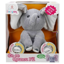 Babycim Cee-ee Neşeli Oyuncu Fil 30 Cm İnteraktif - Babycim