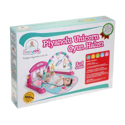 Babycim Pianolu Oyun Halısı Mantar/Unicorn/Balina - 2