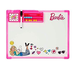 Barbie Abaküslü Yazı Tahtası Çocuklar İçin Eğitici Yazı Çizim ve Matematik Aktivite Oyuncağı - Utku