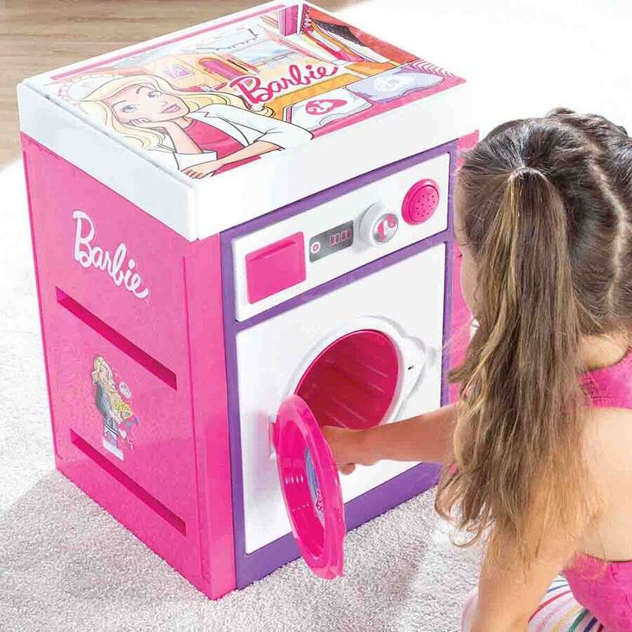 Barbie Büyük Oyuncak Çamaşır Makinası Sesli