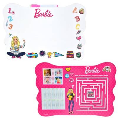 Barbie Eva Yazı Tahtası -Arka Yüzünde Eğitici Kavramlar - 1
