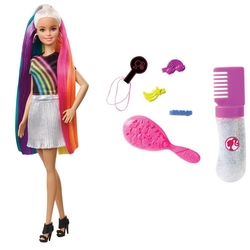 Barbie Gökkuşağı Renkli Saçlar Bebeği FXN96 - 2