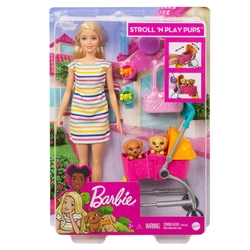 Barbie - Barbie Köpekleri ile Geziyor /Barbienin Hayvanları Mattel GHV92