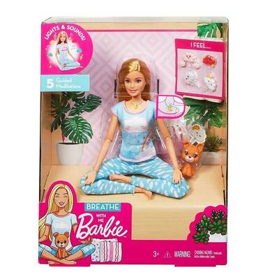 Barbie Nefes Egzersizi Bebeği /Barbie Wellness Mattel-GNK01 - 1