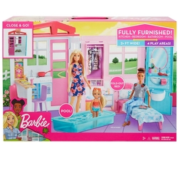 Barbie Taşınabilir Oyuncak Portatif Evi (FXG54) - 1