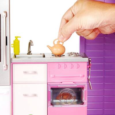 Barbie'nin Oyuncak Rüya Evi Barbienin Hayatı (FHY73) - 4