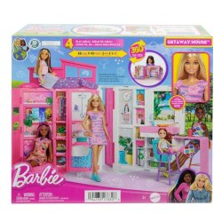 Barbienin Yeni Portatif Evi 2024 (Sarı Saçlı Bebek Dahil) HRJ77 - Barbie