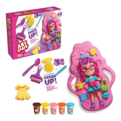 Bebek Giydirme Hamur Oyun Seti 280 gr 5 Farklı Renk Hamur - 2