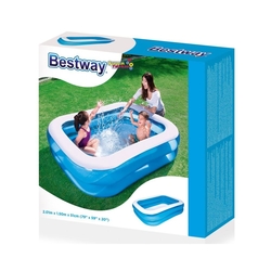 Bestway 54005 Dikdörtgen Mavi Şişme Aile Havuzu 201 X 150 X 51 Cm - 3