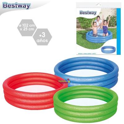 Bestway Bw 51024 Şişme Çocuk Havuzu 3 Boğumlu 102 X 25 Cm - 2
