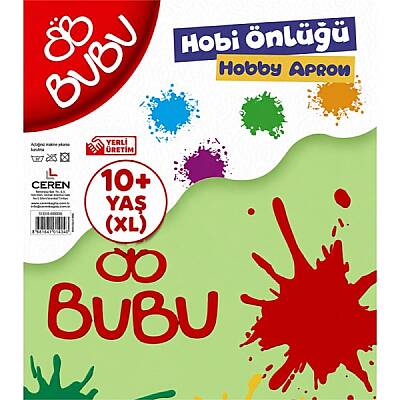 BU-BU Çocuk Boyama Önlüğü 10+ Yaş XL Su Geçirmez Hobi ve Etkinlik Önlüğü - 1