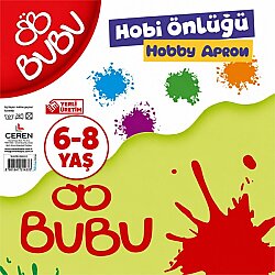 BU-BU Çocuk Boyama Önlüğü 6-8 Yaş Su Geçirmez Hobi ve Etkinlik Önlüğü - BU-BU