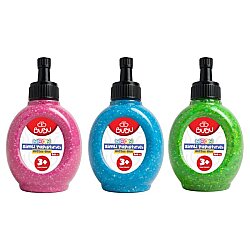Bu-Bu Simli Yapıştırıcı 60 ml Karışık Renkler Hobi El İşi Okul ve Etkinlik Yapıştırıcısı - BU-BU