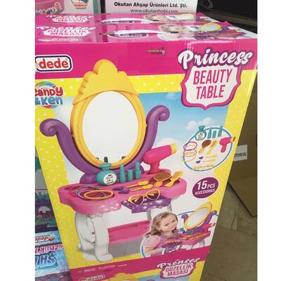 Candy Ken Prenses Oyuncak Güzellik Masası 15 Parça Set 03696 - 2