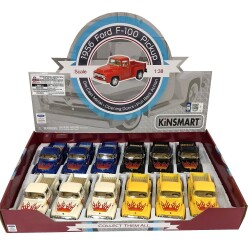 Çek Bırak Araba 1956 Ford F-100 Pickup Alev Desenli - 2