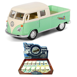 Çek Bırak Araba 1963 VW Bus Double Cab Pick-up (Pastel Renkler) - Kinsmart